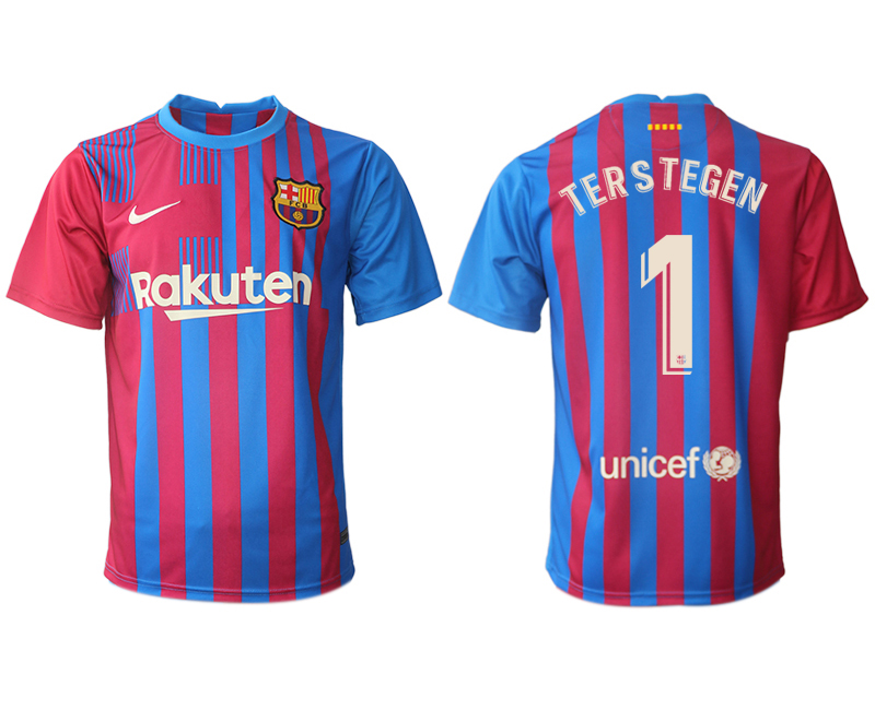 Cheap Men 2021-2022 Club Barcelona home aaa version red 1 Nike Soccer Jerseys